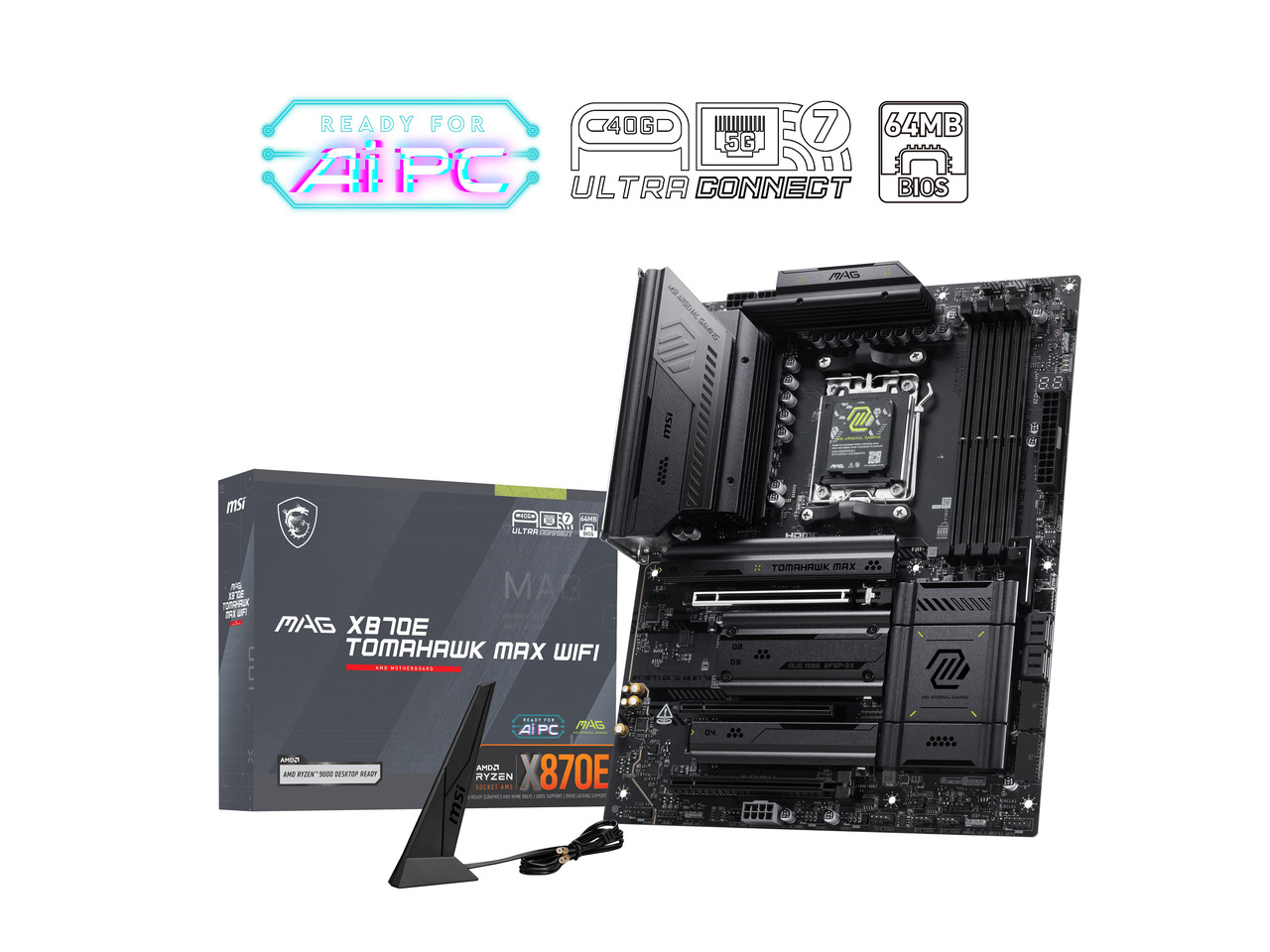 MSI MAG X870E TOMAHAWK MAX WIF – X870E Atx Motherboard Bewertung und Preis