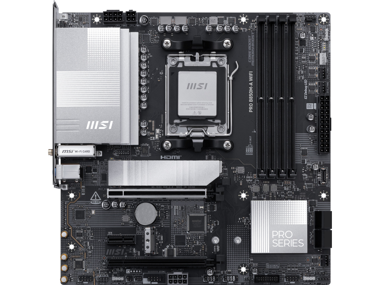 MSI PRO B850M-A WIFI AM5, Wi-F – Am5 Micro Atx Pcie 5.0 Motherboard Bewertung und Preis